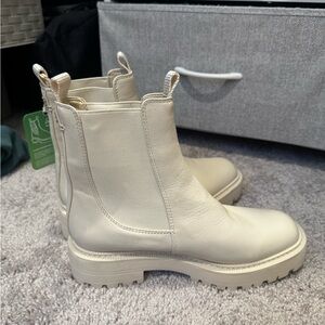 Sam Edelman Cream Ankle Booties